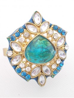 Kundan Finger Ring